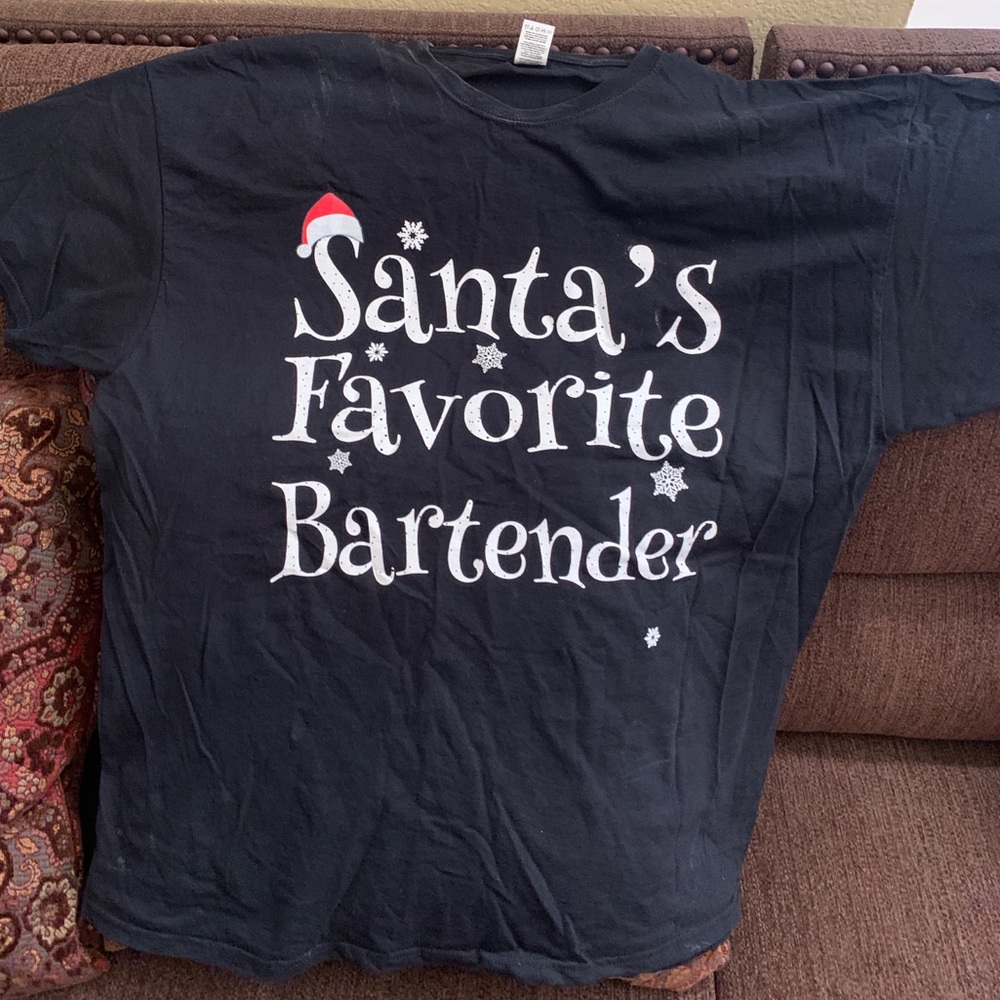 Santa’s Favorite Bartender T-shirt